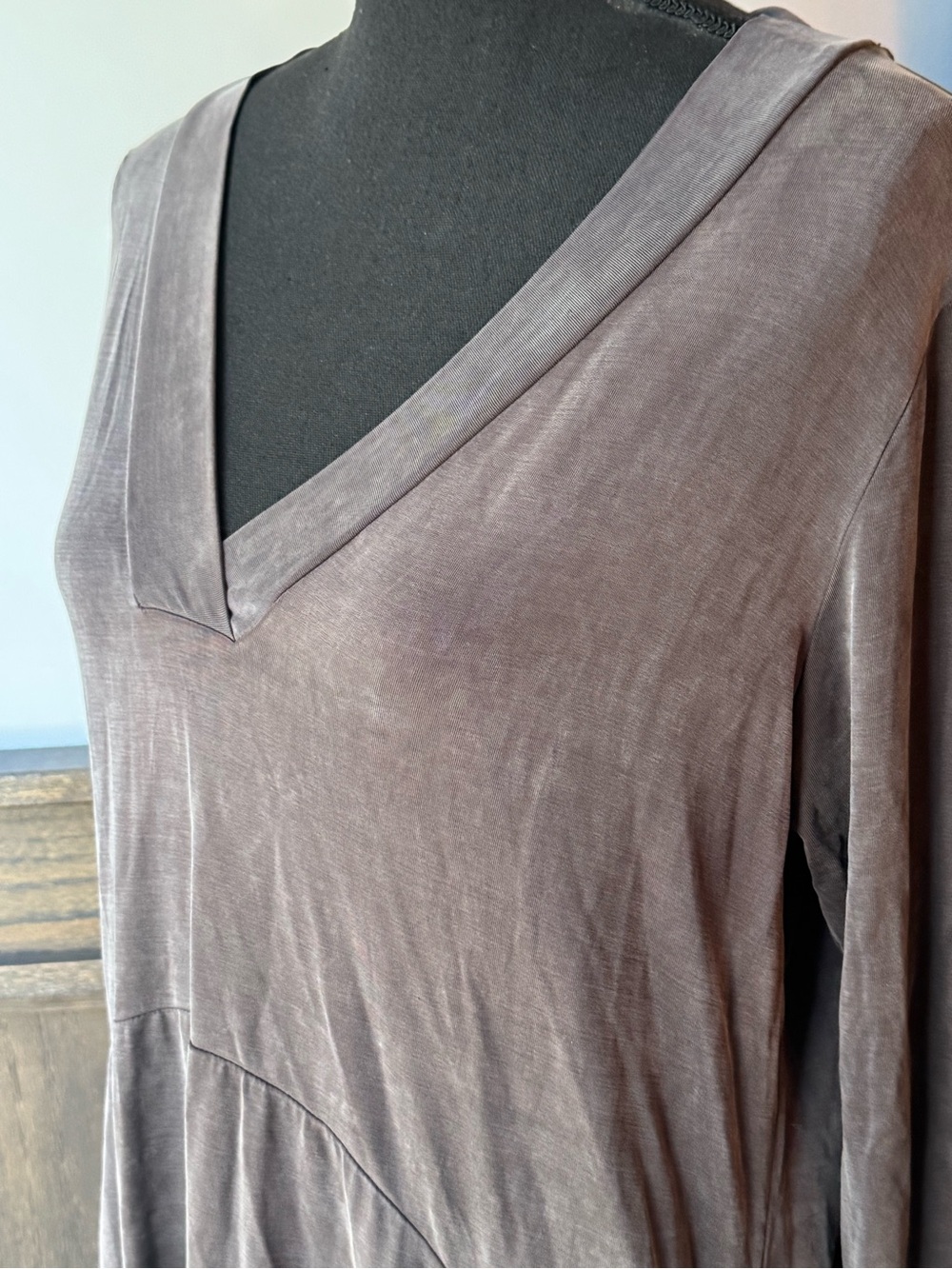 Anthropologie Dolan West Coast V-Neck Long Sleeve Swing Dress Medium - Picture 3 of 7